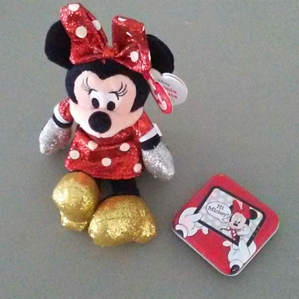 Minnie mouse ty bean baby and cleaning cloth